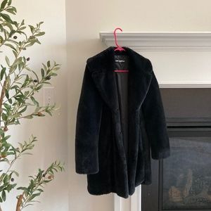 Karl Lagerfeld faux fur coat